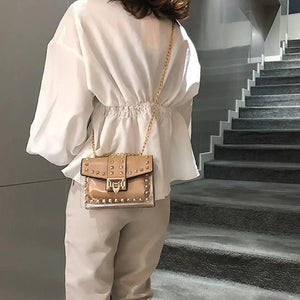 Betty Clear Panel Shoulder Bag - Tan Rberyl