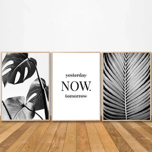 Chic Monochrome Botanical Wall Art Rberyl
