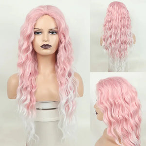 Glamorous Long Blonde Gradient Wig Rberyl