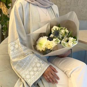 Elegant Embroidered Cardigan Robe Rberyl