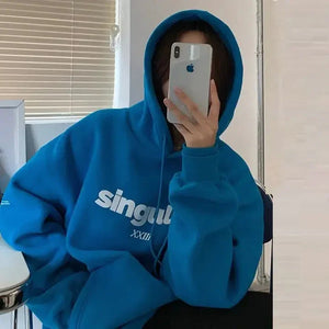 Casual Grey Hoodie for Women Rberyl