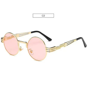 Chic Metal Round Frame Sunglasses Rberyl