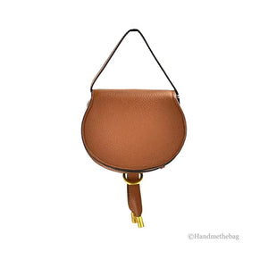 Chloe Nano Marcie Tan Leather Crossbody Saddle Rberyl