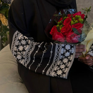 Elegant Embroidered Cardigan Robe Rberyl