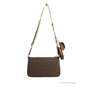 Michael Kors Jet Set Tech Crossbody in Brown Rberyl