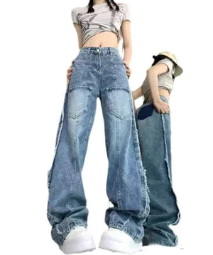 Chic American Denim Overalls Rberyl
