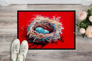 Chic Bird Nest Welcome Mat Rberyl