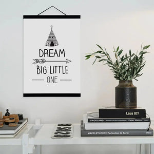 Sleek Dream Quotes Wall Art Rberyl