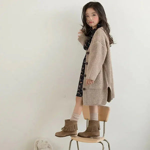Girls' Chic Knit Cardigan Rberyl