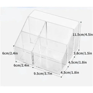 Clear 5-Compartment Desk Organizer Rberyl