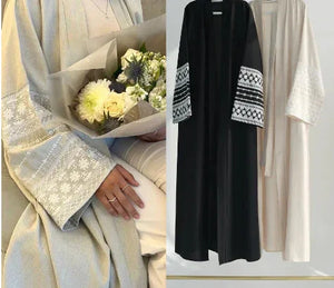 Elegant Embroidered Cardigan Robe Rberyl