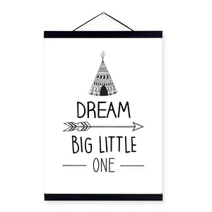 Sleek Dream Quotes Wall Art Rberyl