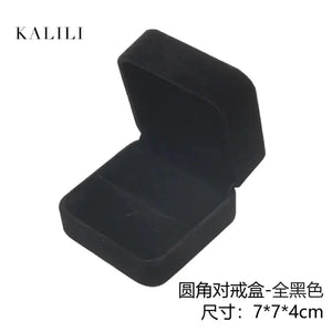 Elegant Black Velvet Jewelry Organizer Set Rberyl