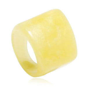 Classic Geometric Acrylic Ring Rberyl