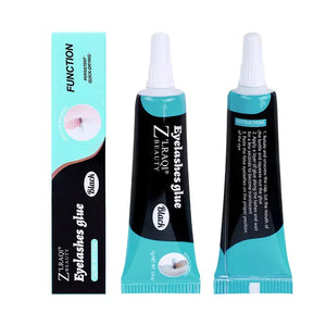 Ziraqi Beauty black eyelash glue tubes with packaging, quick-drying adhesive