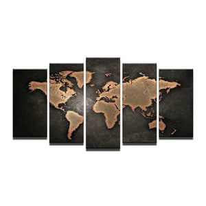 Global Journey 5-Part Canvas Art Rberyl