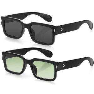 Kursan Square UV400 Black Sunglasses Rberyl