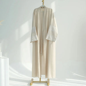 Elegant Embroidered Cardigan Robe Rberyl