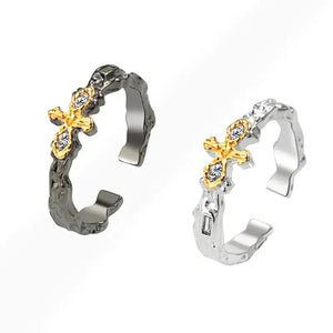 Mystic Cross Geometric Ring Rberyl