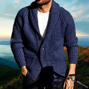 Men's Classic Knit V-Neck Sweater Rberyl