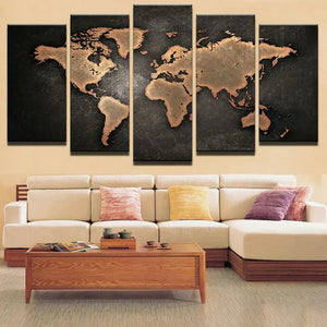 Global Journey 5-Part Canvas Art Rberyl