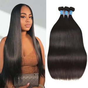 Brazilian Straight Virgin Hair 3-Pack Bundle 22-26 Inch Rberyl
