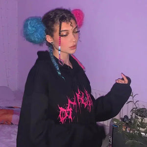 Euro-American Printed Street Hoodie Rberyl