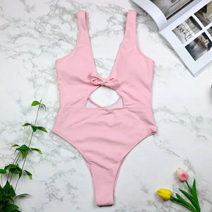 Chic Hollow Backless Swimsuit Rberyl