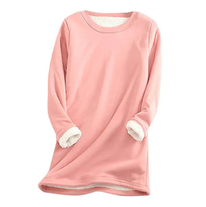 CozyFleece Women's Sherpa-Lined Sweatshirt Rberyl