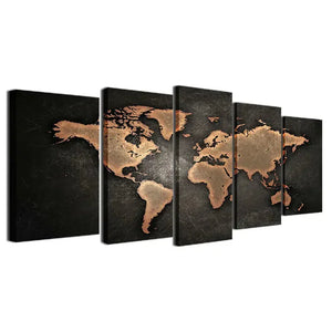Global Journey 5-Part Canvas Art Rberyl