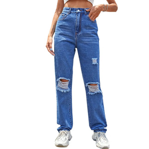 Modern Chic Denim Trousers Rberyl