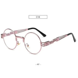Chic Metal Round Frame Sunglasses Rberyl