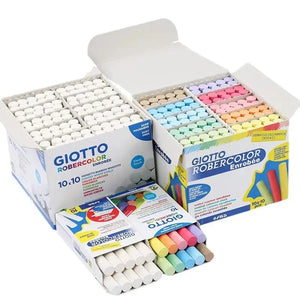 Giotto 100-Piece Vibrant Dust-Free Chalk Set Rberyl