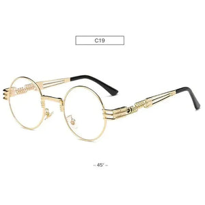 Chic Metal Round Frame Sunglasses Rberyl