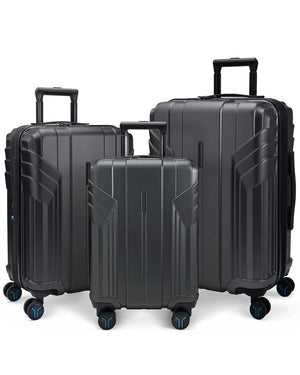 BAGSMART 3-Piece Spinner Luggage Set with TSA Lock Rberyl