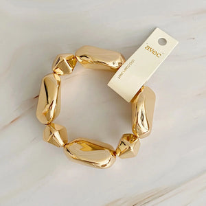 Golden Geo Stretch Bracelet Rberyl