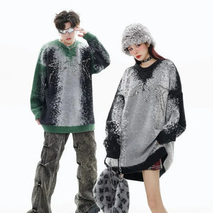 Urban Hip Hop Couples' Knit Pullover Rberyl