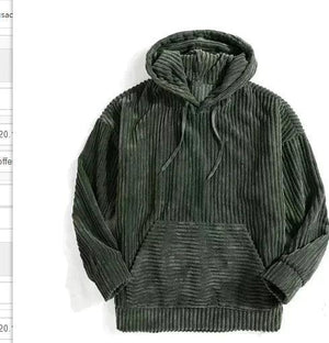 Corduroy Essential Men's Hoodie Rberyl