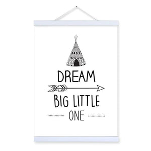 Sleek Dream Quotes Wall Art Rberyl
