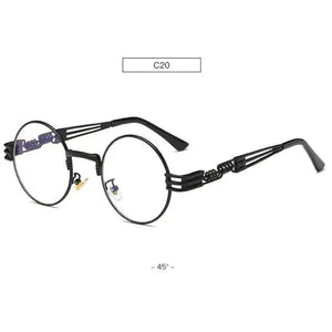 Chic Metal Round Frame Sunglasses Rberyl