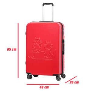 Biggdesign Cats Suitcase Luggage, Red, Medium Rberyl