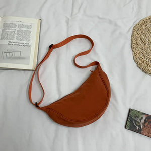 Chic Nylon Color-Block Shoulder Bag Rberyl