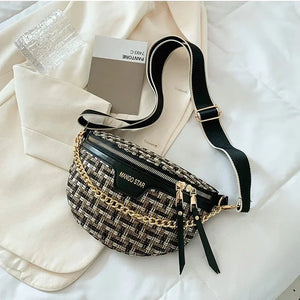 Chic Knitted Waist Packs for Women Rberyl