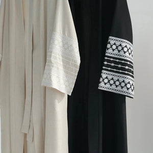 Elegant Embroidered Cardigan Robe Rberyl