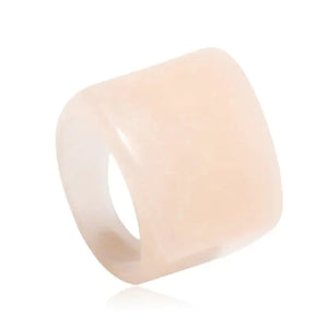 Classic Geometric Acrylic Ring Rberyl