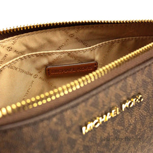 Michael Kors Jet Set Tech Crossbody in Brown Rberyl