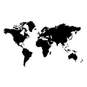 Global Map Vinyl Wall Art Rberyl