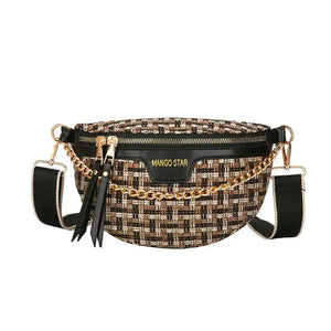 Chic Knitted Waist Packs for Women Rberyl