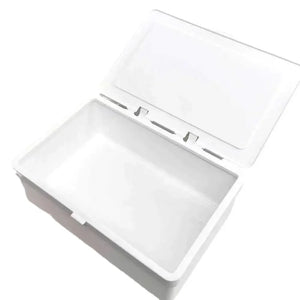 Sleek White Desk Organizer Box Rberyl