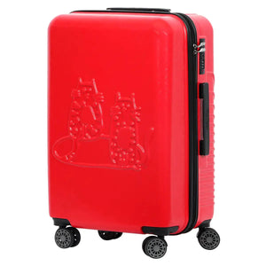 Biggdesign Cats Suitcase Luggage, Red, Medium Rberyl